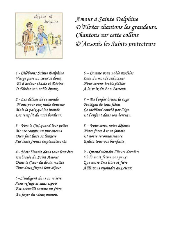 Le Dimanche 27 septembre 2020, le Doyenné fête Saint Elzéar et Bienheureuse  Delphine – Association de soutien à la tradition des saints de Provence