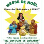 Messe de Minuit 2023 au Prieuré de St Jean de Garguier et pèlerinage à St Clair.
