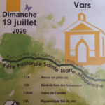 Dimanche 19 juillet:  Fête pastorale Sainte Marie Madeleine au col de Vars